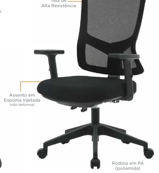 Cadeira Everest Diretor e Cadeira Everest Presidente