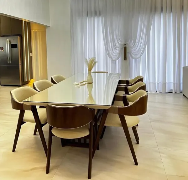 Mesa Yeruti - versão retangular com Cadeira REF 408